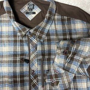 Cavi button front long sleeve‎ shirt elbow patch